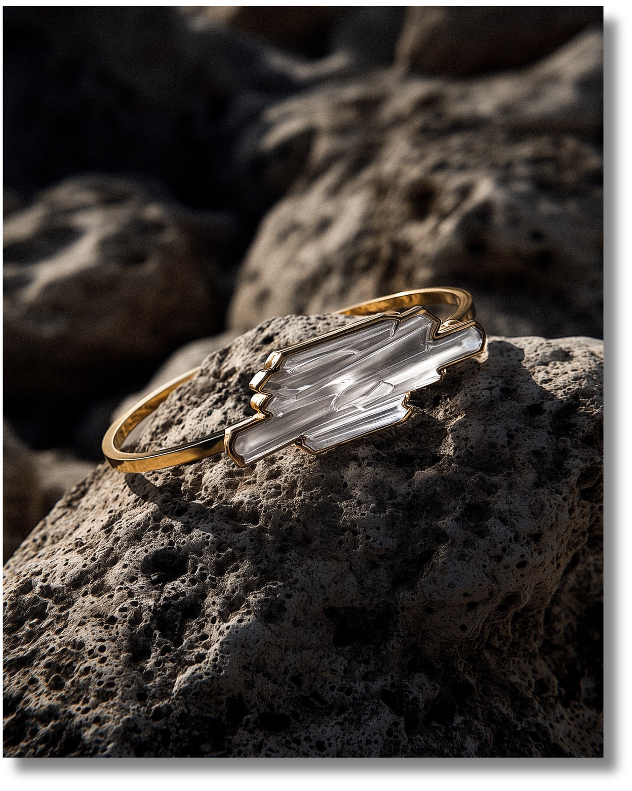Lalique Terramineral bracelet, generated with Midjourney