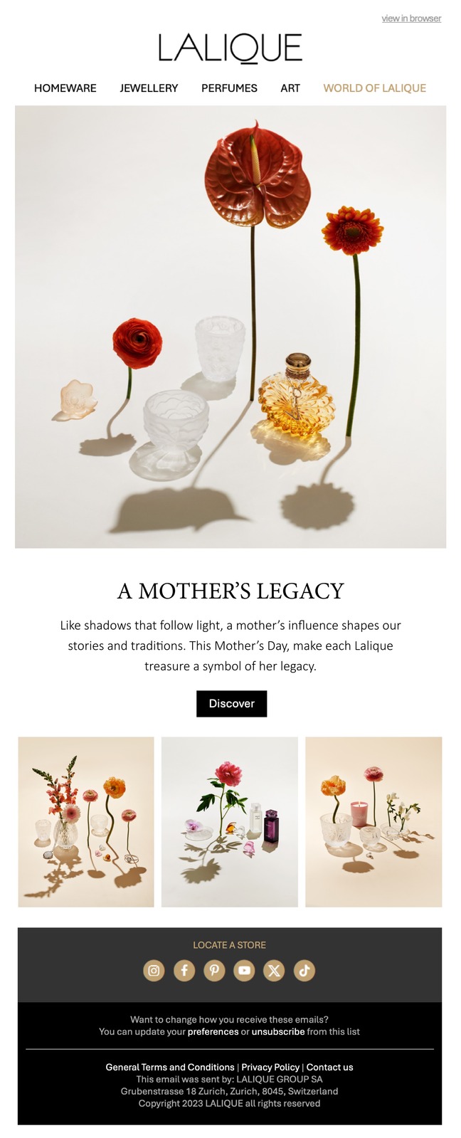 Lalique newsletter: A Mother’s Legacy