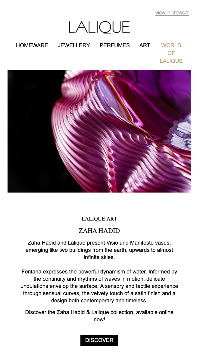 Lalique newsletter