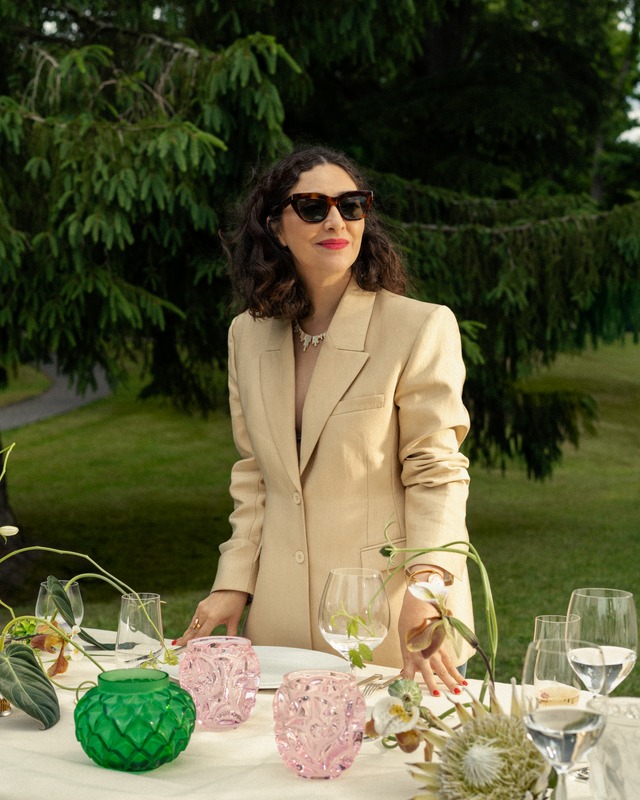 Gaëlle Mancina at the Lalique summer table