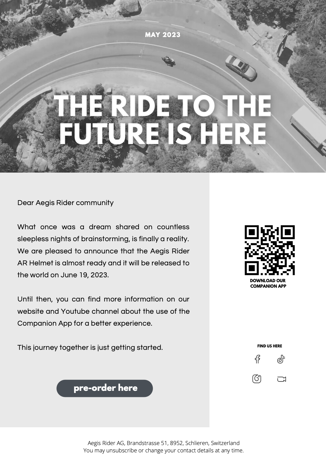 Newsletter: The ride to the future is here